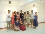 The workshop participants and their teacher 
